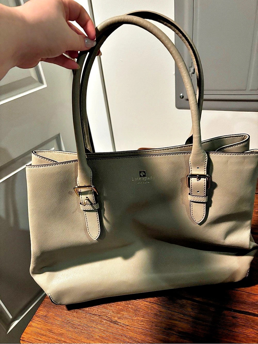 kate spade new york Cedar Street Harmony Tote Beige Tote Bag